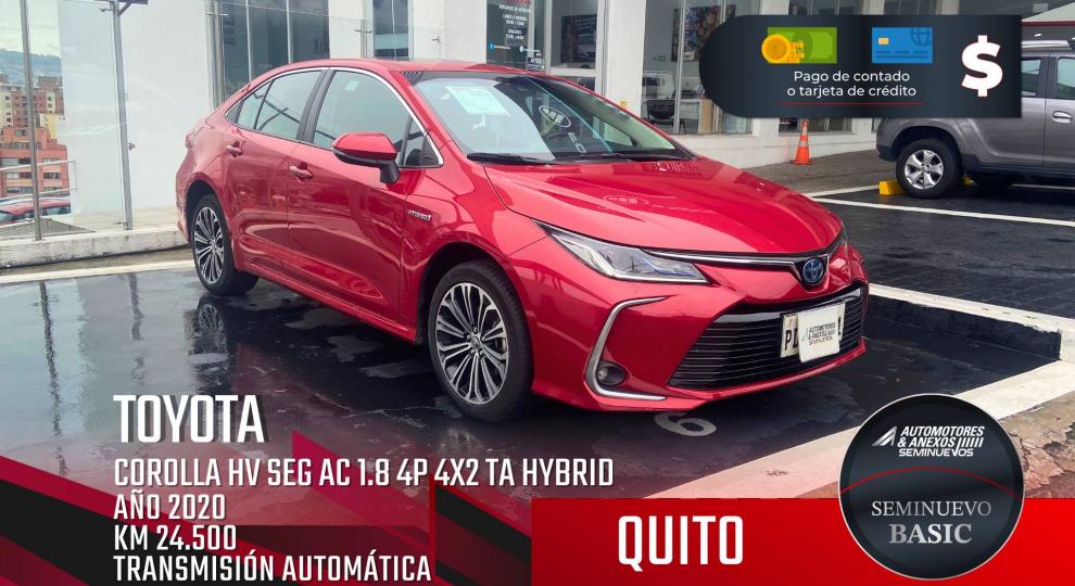 Toyota COROLLA HV SEG AC 2020 Quito
