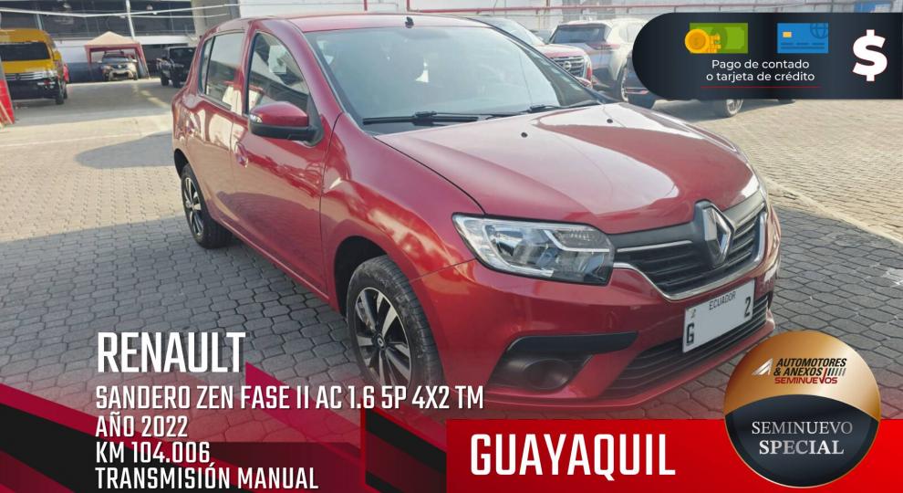 Renault Sandero Zen 2022 Guayaquil