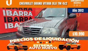 foto de Autos marca Chevrolet seminuevo modelo Grand Vitara año 2012
