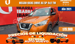 foto de Autos marca Nissan seminuevo modelo Kicks Drive año 2021 en Ibarra