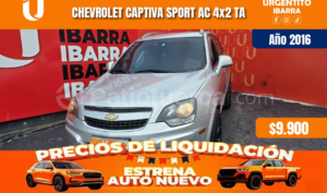 foto de Autos marca Chevrolet seminuevo modelo Captiva Sport año 2016