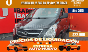 foto de Autos marca Hyundai seminuevo modelo H1 12 pasajeros año 2015 en Ibarra