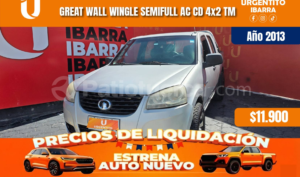 foto de Autos marca Great Wall seminuevo modelo WINGLE año 2013