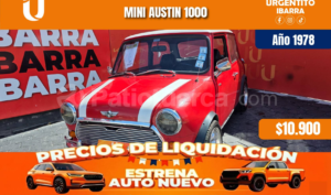 foto de Autos marca AUSTIN seminuevo modelo Mini 1000 año 1978 en Ibarra