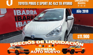 foto de Autos marca Toyota seminuevo modelo Prius C Sport año 2018