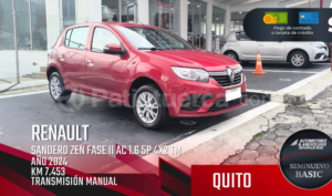 foto de Autos marca Renault seminuevo modelo Sandero Zen Fase II año 2024