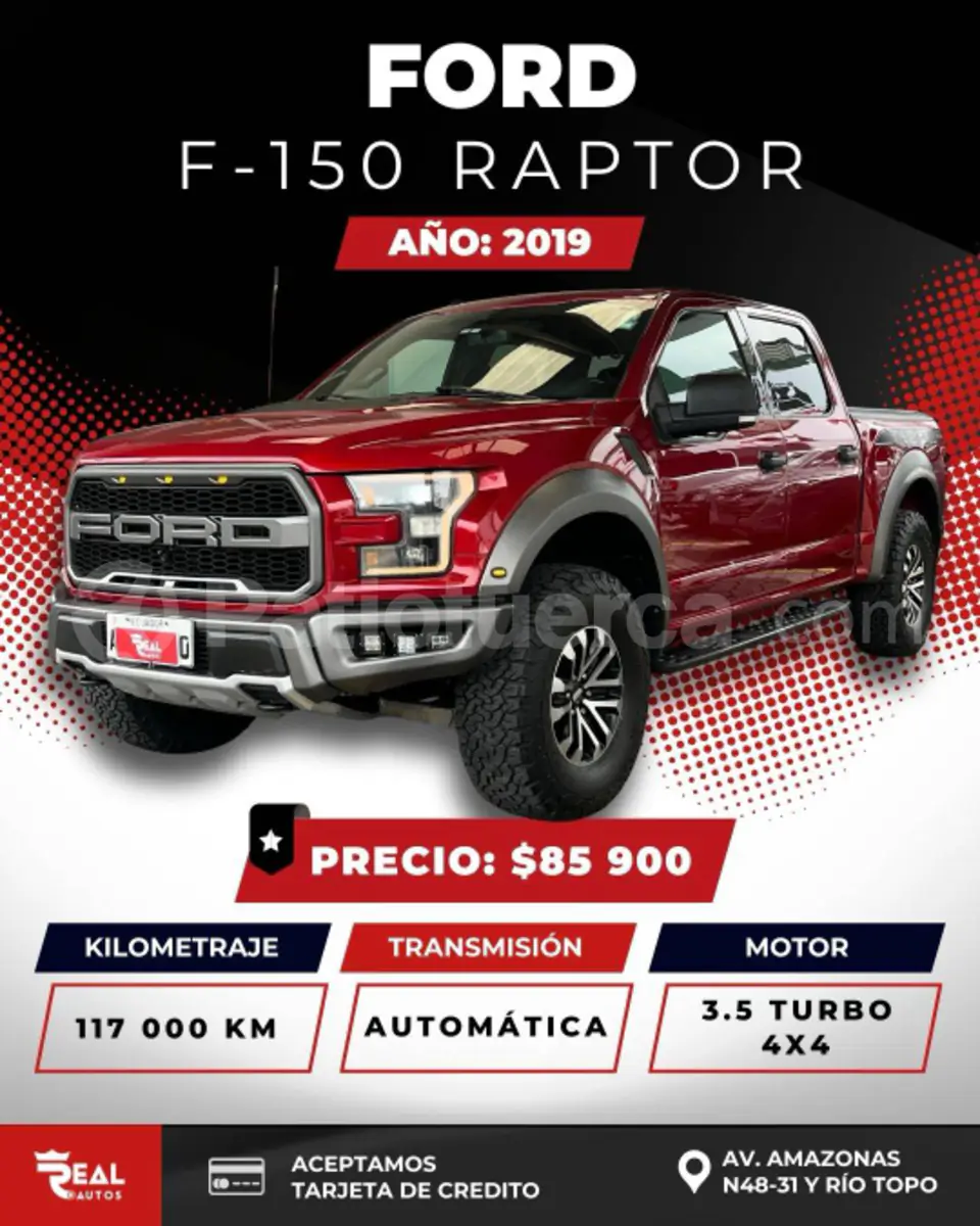 Foto 1 de Ford F150 Raptor AC