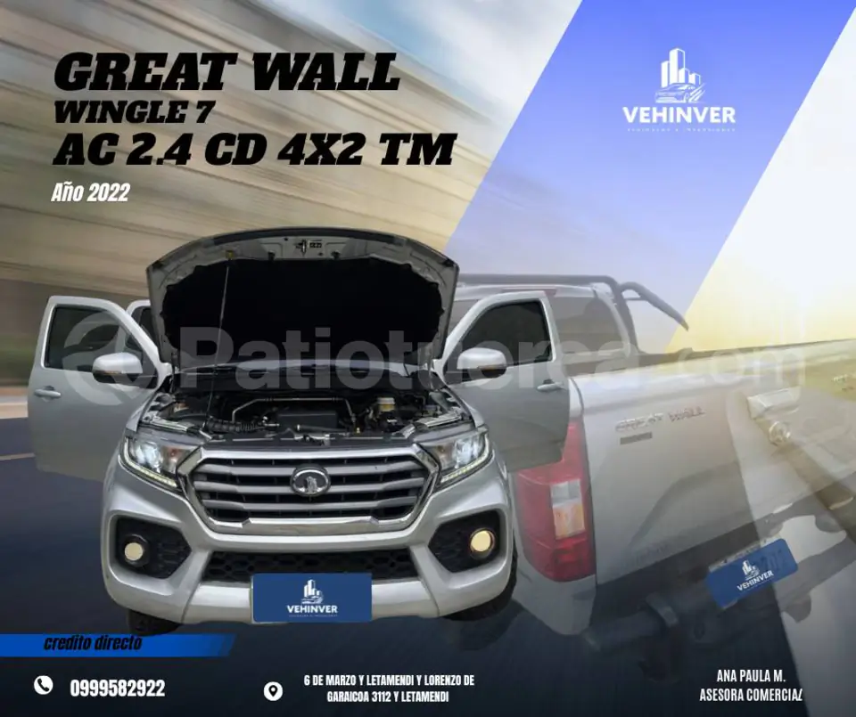 Foto 1 de Great Wall WINGLE 7 2.4 CD 4X2 GASOLINA